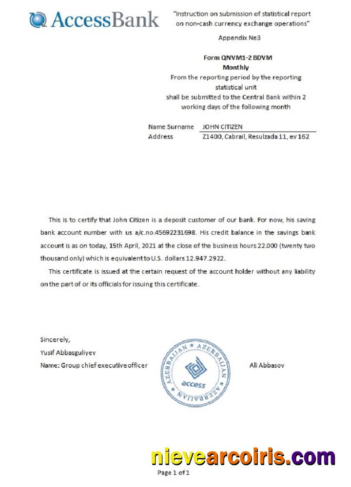 Azerbaijan  Access reference